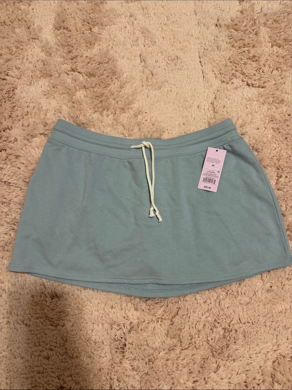 Blue Drawstring Skirt